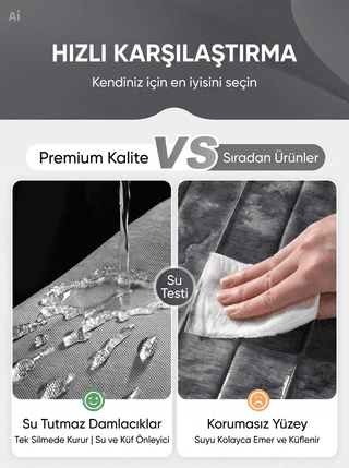 Katlanır Mıknatıslı Perde (180x200 cm) - Matkapsız & Delmesiz Pratik Montaj - 3